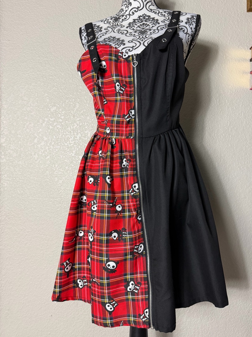 Skelanimals plaid split dress